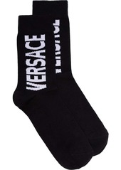 Versace logo-jacquard socks
