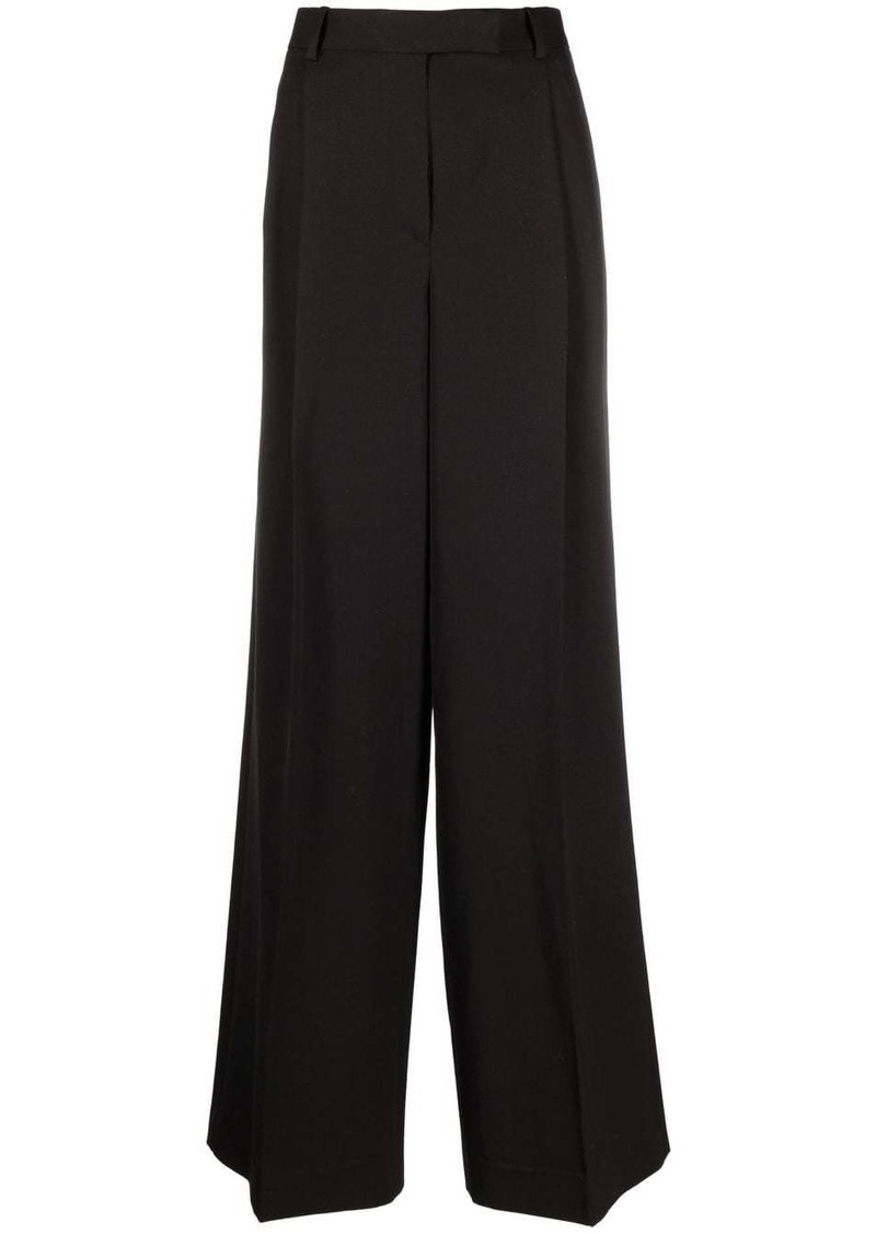 Versace wide-leg pleated trousers