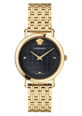 Women's Versace Virtus Texture Dial Bracelet Watch
