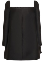Versace Wool & Silk Twill Long Sleeve Mini Dress
