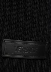 Versace Wool Knit Sweater W/ Buckles