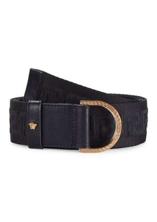 Versace Woven Leather Belt