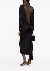 Versace x Dua Lipa knotted backless dress
