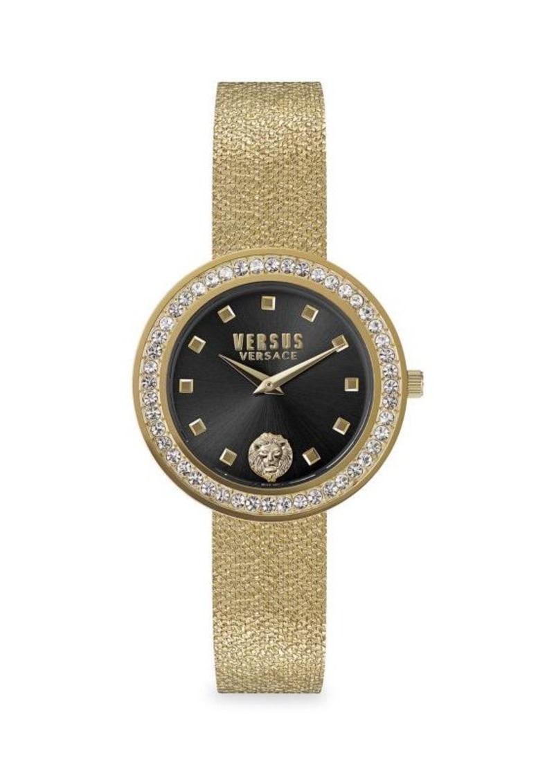 Versus 38MM Carnaby Street Crystal Goldplated Stainless Steel & Crystal Bracelet Watch