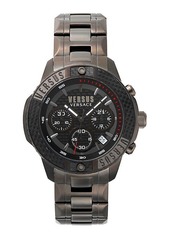 Versus Admirality IP Gun Metal Stainless Steel Bracelet Chronograph Watch
