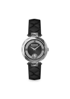Versus Covent Garden 36MM Stainless Steel, Crystal & Leather Strap Watch