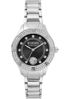 Versus by Versace Women's Canton Road Silver-tone Stainless Steel Bracelet Watch 36mm