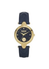 Versus by Versace Women's Forlanni Blue Leather Strap Watch 30mm