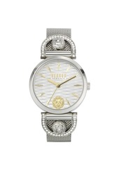 Versus by Versace Women's Iseo Silver Tone Stainless Steel Bracelet Watch 36mm