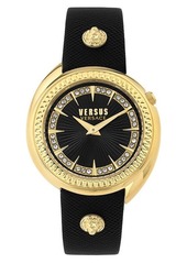 VERSUS Versace Tortona Leather Strap Watch
