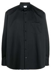 Vetements button-up wool shirt