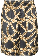 Vetements chain-print bermuda shorts
