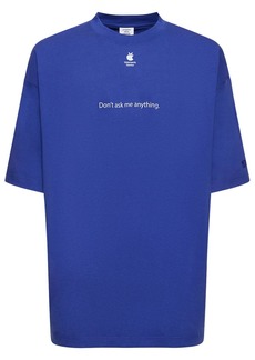 Vetements Don't Ask Printed Cotton T-shirt