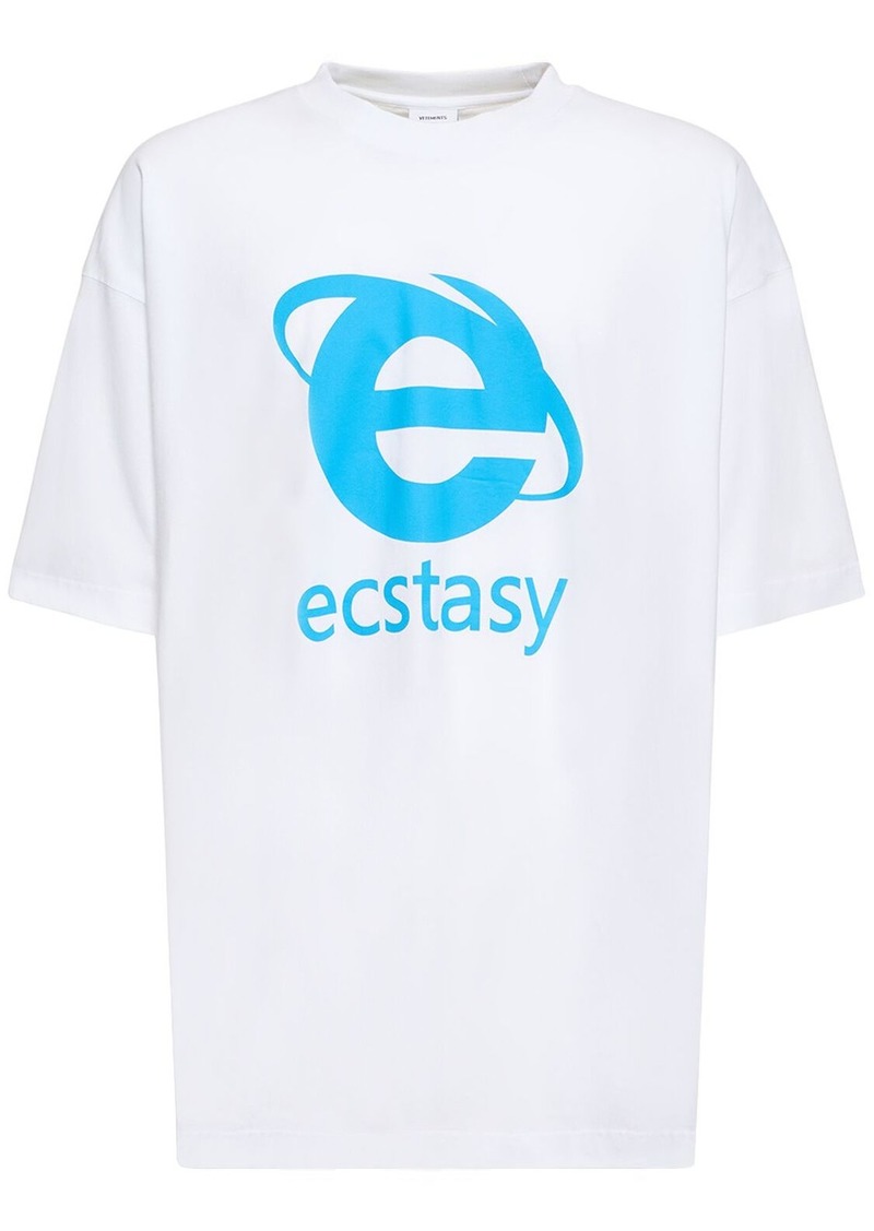 Vetements Ecstasy Printed Cotton T-shirt