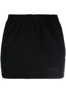 Vetements elasticated cotton-blend miniskirt