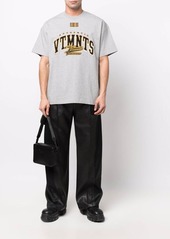 Vetements embroidered-logo cotton T-shirt
