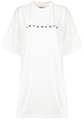 Vetements extra-long cotton logo T-shirt