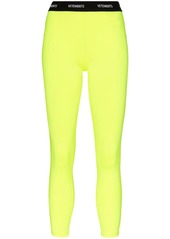 Vetements fluorescent logo waistband leggings