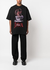 Vetements Java logo-embroidered T-shirt