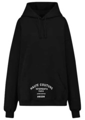Vetements Logo cotton-blend oversized hoodie