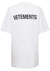 Vetements Logo Cotton Jersey T-shirt