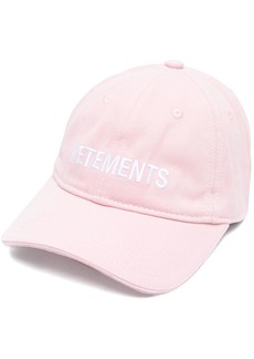 Vetements logo-embroidered cotton baseball cap