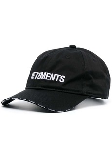 Vetements logo-embroidered curved-peak cap