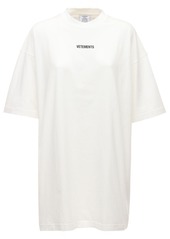 Vetements Logo Patch Cotton Jersey T-shirt