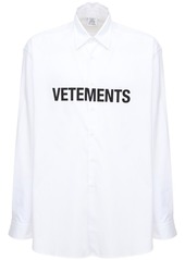 Vetements Logo Poplin Shirt
