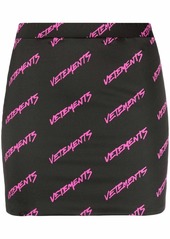 Vetements logo-print skirt