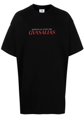 Vetements oversized "GVASALIAS" logo-print T-shirt