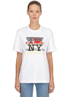 Vetements Printed Cotton Jersey T-shirt