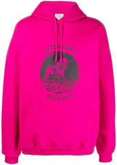 Vetements Unicorn logo-printed hoodie