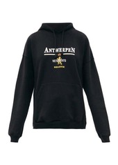 Vetements Antwerpen logo-print cotton hooded sweatshirt