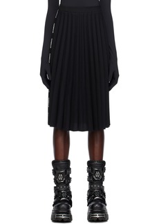 VETEMENTS Black Pleated Maxi Skirt