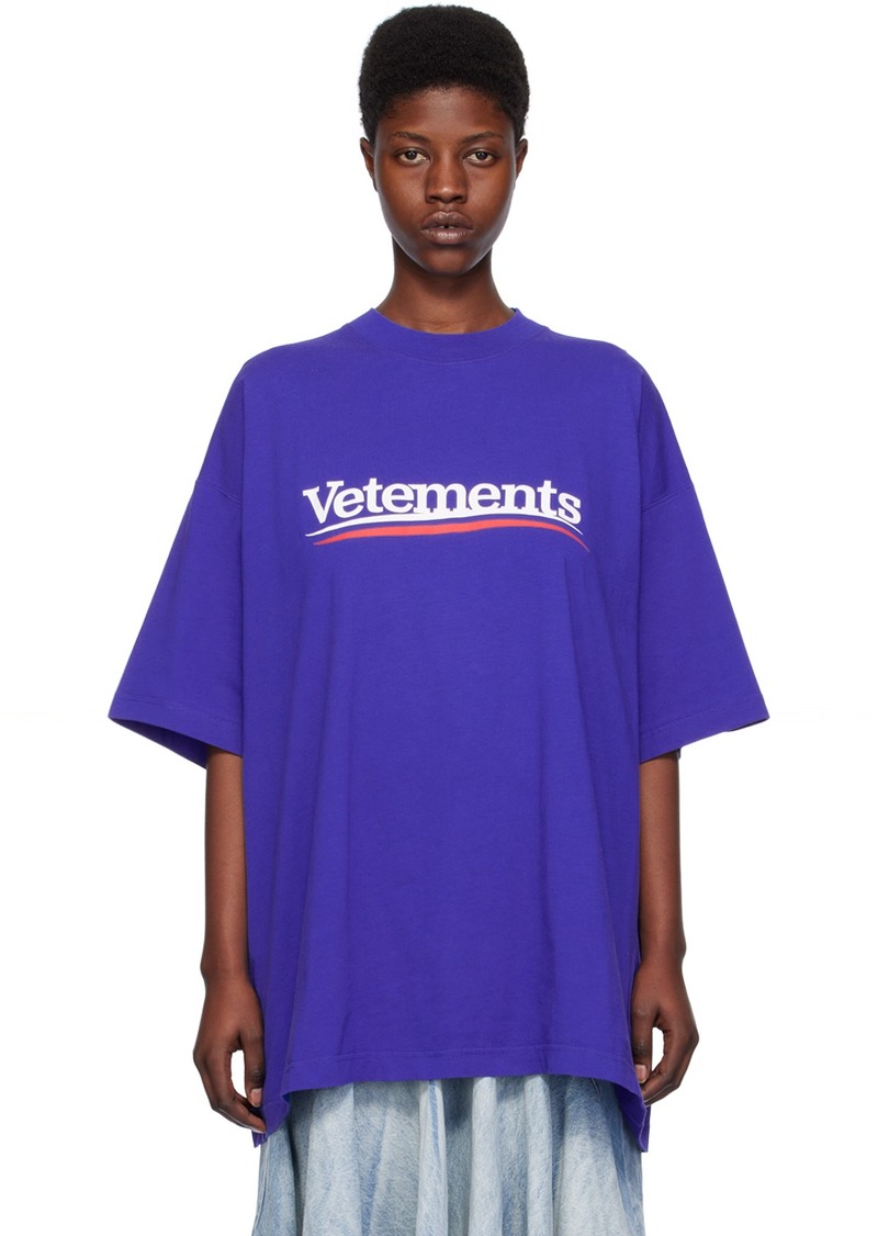 VETEMENTS Blue Campaign T-Shirt