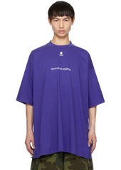 VETEMENTS Blue 'Don't Ask Me Anything' T-Shirt