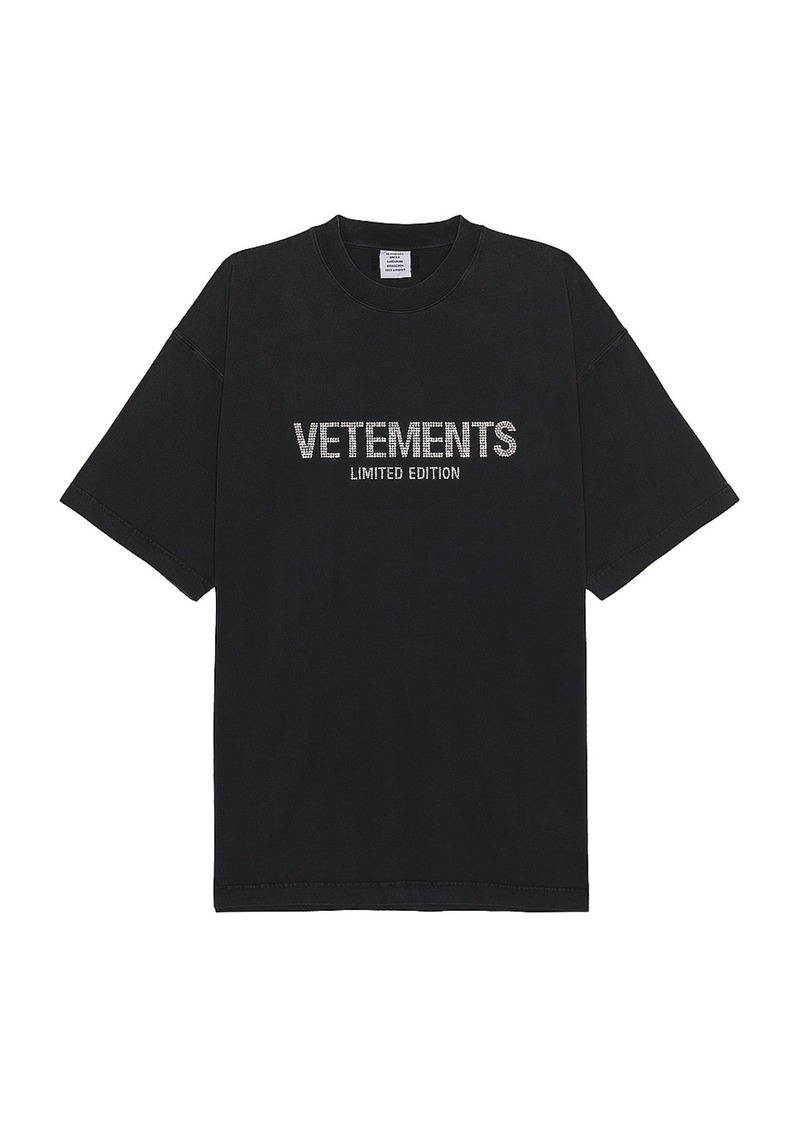 VETEMENTS Crystal Limited Edition T-shirt