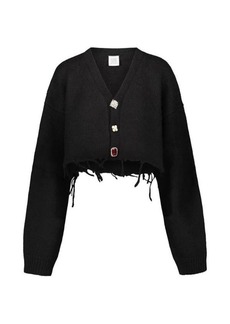 VETEMENTS FANCY BUTTON CROPPED CARDIGAN CLOTHING
