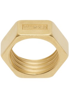 VETEMENTS Gold Nut Ring