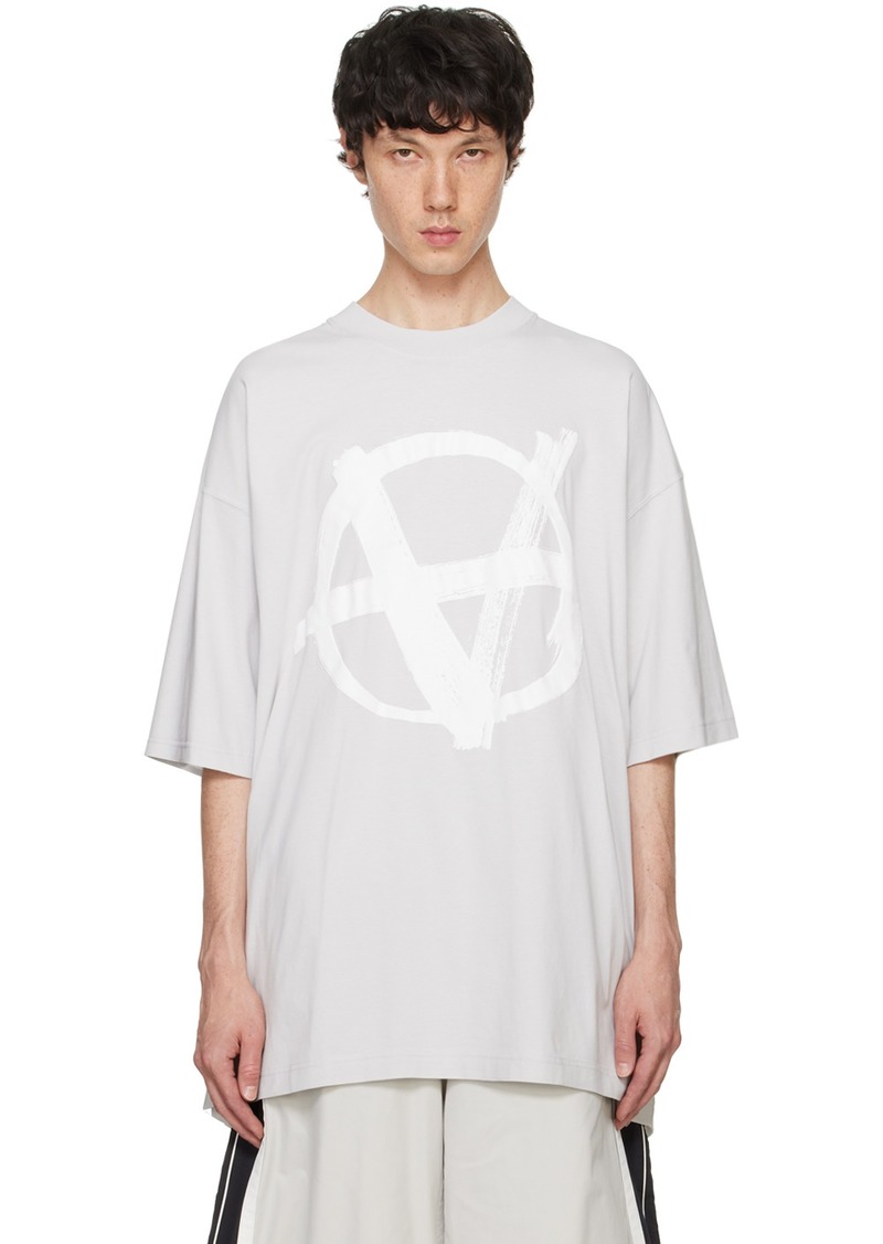 VETEMENTS Gray Double Anarchy T-Shirt