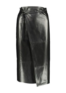 VETEMENTS LEATHER WRAP SKIRT CLOTHING