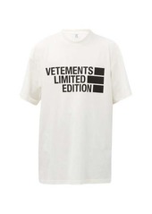 Vetements Limited Edition logo-print cotton-jersey T-shirt