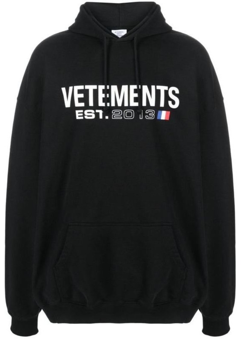 VETEMENTS Logo cotton hoodie