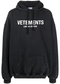 VETEMENTS Logo cotton hoodie