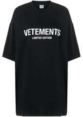 VETEMENTS Logo cotton t-shirt