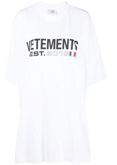 VETEMENTS Logo cotton t-shirt