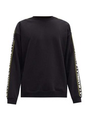 Vetements Logo-jacquard cotton-blend jersey sweatshirt