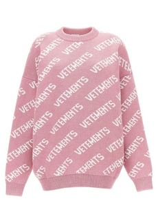 VETEMENTS Lurex monogram sweater