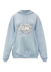 Vetements Magic Unicorn-print cotton hooded sweatshirt